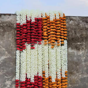 Guirlandes artificielles de jasmin et de roses écologiques de 1,20 m pour décoration de mariage indien, toile de fond de fête, Haldi, Mehendi et événements - Product Image 4