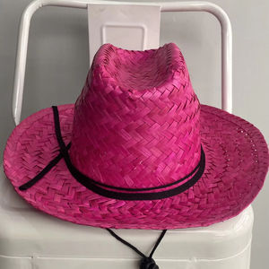 Sombrero Mexicano Unisex de Paja Natural para Adultos, con Logotipo Personalizado, Venta al Por Mayor, para Playa, Fiesta, Verano, Viajes - Product Image 1