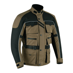 Vestes en textile imperméables noires pour moto tout-terrain, longues, résistantes, en Cordura - Product Image 3