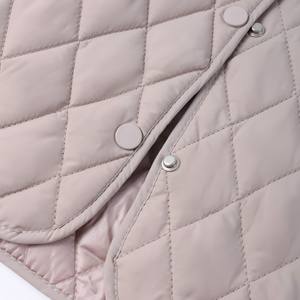 Jaket Wanita Berkerah Baseball Berlapis Isolasi Lengan Panjang Poliester Kancing Tekan Tingkat Pemula - Product Image 5