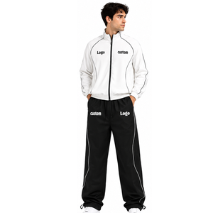 <b>Men's</b> Printed Streetwear Nylon Tracksuit Windbreaker <b>Jacket</b> Pants Set Premium Athletic Sportswear OEM ODM Private Label - Product Image 1