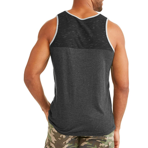 Camiseta sin mangas de algodón para hombre, chaleco muscular liso, diseño de cuello redondo, transpirable, de secado rápido, estilo urbano, ropa de gimnasio - Product Image 2