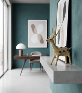 Handcrafted SSD Market <b>Rustic</b> Jute Deer Decor Eco Friendly Tabletop Home Decoration Natural Fiber Animal Showpiece Living Room - Product Image 2