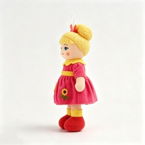 customized Mini hanging rag <b>doll</b>,blonde hair bun cloth <b>doll</b>,sunflower plush girl <b>doll</b>,fabric <b>doll</b> ornament,stuffed rag <b>doll</b> - Product Image 5
