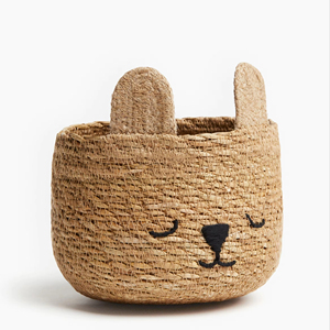 Cesta de algas marinas con forma de oso, hecha a mano, para almacenamiento, venta al por mayor, ecológica, fabricada en Vietnam - Product Image 1