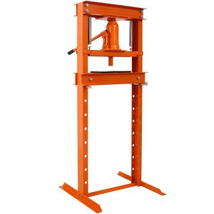Pressa Idraulica da Officina da 12 Tonnellate con Tavolo di Lavoro Regolabile a Montaggio a Pavimento, Piastre a Telaio H per Garage, Facile da Usare - Product Image 6