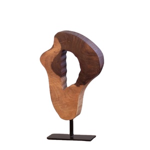 Wooden Table <b>Decor</b> - Handcrafted Round Acacia Wood Natural <b>Log</b> Table Showpiece for Living Room, Showpiece Home <b>Decor</b> - Product Image 1