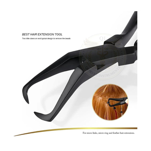 Hair <b>Extension</b> Pliers Stainless Steel Hair <b>Extension</b> Tools Microlink <b>Bead</b> Remover Pliers for Hair <b>Extensions</b> - Product Image 4