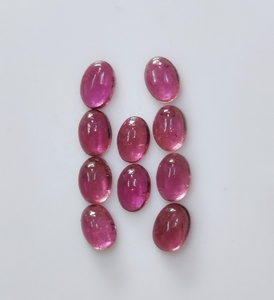 Pierre de tourmaline rose de qualité AAA, forme ovale cabochon, 7*5 mm, 100% PIERRE PRÉCIEUSE NATURELLE, pour la création de bijoux, au prix de gros - Product Image 4