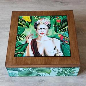 Boîte en bois imprimée pour le stockage de bijoux, pour marchés de la décoration professionnels, vente en gros, approvisionnement mondial - Product Image 1