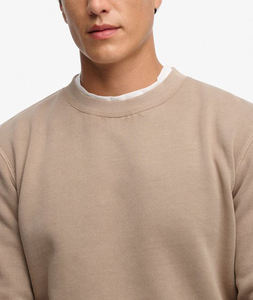 Sudadera para Hombre con Bloques de Color, Ecológica, Forrada, de Manga Larga, Cuello Redondo, de Algodón, Suave, Cálida, Informal, para Otoño, para Uso Diario - Product Image 3