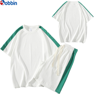 Conjuntos de Shorts Holgados con Rayas Laterales Cómodos y a la Moda para Unisex, Nueva Colección de Verano, Personalizados, Tallas Grandes para Hombre - Product Image 1