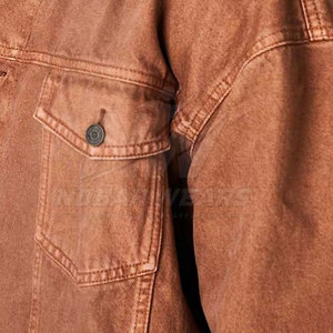 Men <b>Slim</b> <b>Fit</b> Jeans Winter <b>Jacket</b> Casual Cotton Outerwear Warm Stylish Layer for Autumn Winter Fashion - Product Image 5
