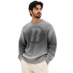 New Arrival Design Premium Quality Men's 100% Wool Winter Sweaters High Performance OEM Service Breathable Pullover for Sale - Product Image 3
