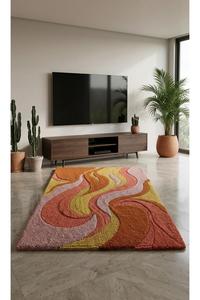 New Designer Hand Tufted Wool <b>Rug</b> Premium Finish Geometric Pattern <b>Thick</b> <b>Pile</b> Modern Style for Luxury Interiors Villas Wholesale - Product Image 3