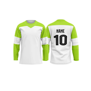 เสื้อฮอกกี้น้ำแข็งสั่งทำพิเศษปี 2026 ออกแบบโลโก้ของคุณเอง คุณภาพสูง ระบายอากาศได้ดี ผลิตตามแบบ OEM โพลีเอสเตอร์ สายรัดปรับได้ สำหรับทุกเพศ - Product Image 2