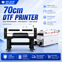 Imprimante DTF haute vitesse 25 m²/h F70Pro - 4 têtes Epson i3200-A1, machine d'impression par transfert de 70 cm de large pour la production en série