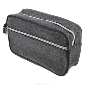 Custom Logo Portable Cosmetic <b>Bag</b> Cotton Nonwoven <b>Makeup</b> <b>Bag</b> with Zipper Fashion Travel Toiletry <b>Bags</b> Vietnam Manufacturer - Product Image 2