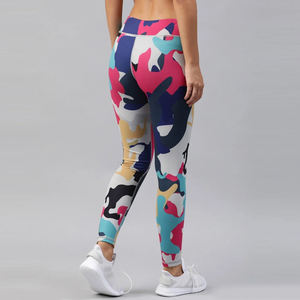 Pantalons de yoga recyclés écologiques sublimés, taille plus, haute élasticité, vêtements de sport pour femmes, aspect sans couture, leggings à motif personnalisé - Product Image 3