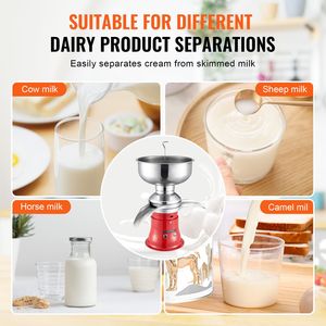 Separatore Elettrico per Crema in Acciaio Inox 304, Produzione 100L/H, 10500 Giri/Min, Separatore Centrifugo per Latte di Capra, 30 Macchine per Lavorazione Lattiero-Casearia - Product Image 6