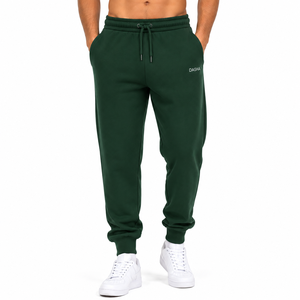 Pantalon de survêtement personnalisé 100 % coton de haute qualité pour hommes, respirant, coupe ample, jambe droite, style jogging, vente en gros OEM - Product Image 3