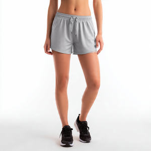 Shorts Deportivos de Secado Rápido para Mujer, 100% Poliéster, Cintura Alta con Cordón Ajustable, Shorts de Verano para Ejercicio y Running - Product Image 2