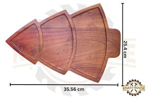 Premium Elegant Mango Wood Fish-Shaped Serving <b>Tray</b> | Handcrafted Eco-Friendly Durable Polished Appetizer <b>Snack</b> Charcuterie - Product Image 5