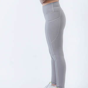 Leggings de fitness grande taille pour femmes, couleur personnalisable, extensibles dans quatre directions, séchage rapide, respirants, à transfert thermique, pour l'entraînement - Product Image 5