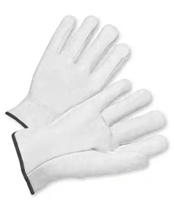 Gants de conducteur en cuir de chèvre de qualité supérieure, couleur naturelle, antistatiques, usage général, protection des mains et des bras pour la sécurité industrielle - Product Image 2