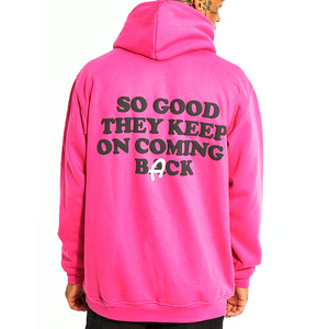 Men's Hooded Fleece Sweatshirt Oversized <b>Back</b> Print Casual Autumn Wear - Product Image 3