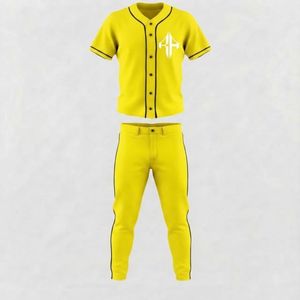 Nouvel ensemble de baseball pour hommes de haute qualité, matière 100 % polyester, col en V, impression par sublimation par RIVIAN ATLANTIC - Product Image 2