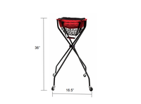 Chariot portable pour balles de pickleball avec roues pour l'entraînement et la pratique du pickleball