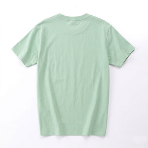 T-shirts pour hommes de haute qualité, 100% coton, à manches courtes, respirants, avec logo personnalisé imprimé sur le devant, décontractés, grande taille, vert - Product Image 4