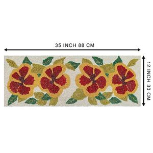 Embroidered Floral <b>Table</b> <b>Runner</b> Cotton Classic Design Washable Home Decor - Product Image 3