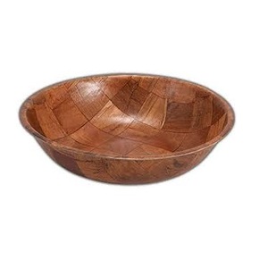Tazón de Ensalada de Madera Ecológico Hecho a Mano, Tazón Redondo Decorativo Pintado a Mano de Madera de Mango para Servir Frutas y Ensaladas - Product Image 2