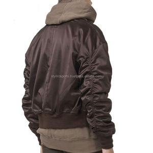 Vestes de baseball en satin de haute qualité avec doublure à capuche Design personnalisé-Fabriqué au Pakistan pour la saison d'hiver - Product Image 5