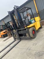 Montacargas Diésel Komatsu FD70 Usado de 7 Toneladas, Motor Original Japonés, Montacargas de Servicio Pesado para Manejo de Carga en Almacenes