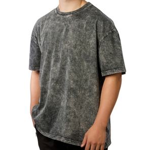 Camiseta Oversize Vintage para Hombre con Lavado Ácido, 280GSM, Algodón Pesado, Venta al por Mayor - Product Image 1