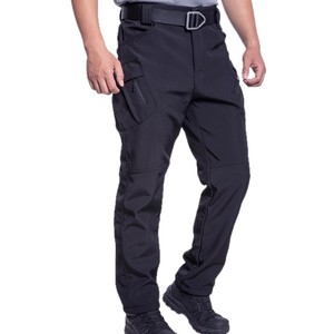 Winter Lightweight Canvas Thermal Soft shell Pants Fit Fleece Lined <b>Waterproof</b> Windproof Pants Outdoor Safari Style - Product Image 3