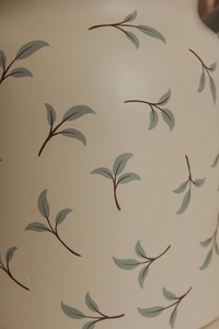 Hand Painted Ceramic <b>Utensil</b> Holder Dual Handle Farmhouse Design Smooth Glaze High Fired Durable Kitchen Counter Storage Jar - Product Image 6