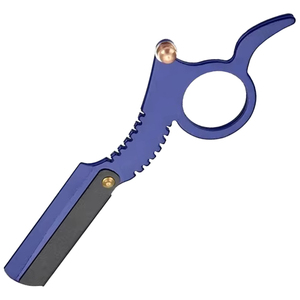 Rasoir manuel professionnel de haute qualité en acier inoxydable à lame droite, rasoir à anneau pour hommes et femmes, rasoir sûr à lame unique, OEM - Product Image 5