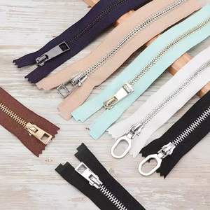 OEM 2026 Fermeture éclair métallique bidirectionnelle 3 # /5 # /8 #   Fermeture éclair en laiton avec curseur à verrouillage automatique pour vérins - Product Image 5