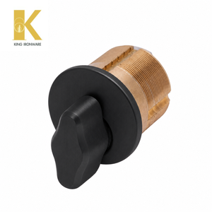 Cerradura de Cilindro con Opción de Giro Manual o ADA, Latón Negro Mate de 25 mm para Seguridad de Puertas de Edificios Comerciales - Product Image 1