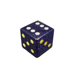 Dados D6 de Piedra Dorada Azul, Cubo de Piedra Preciosa Natural, Dados D6 de Cristal Grabados, Sets de Dados Personalizados - Product Image 4