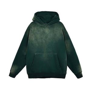 Sudaderas con Capucha para Hombre, 100% Algodón, Estilo Vintage, Lavado Ácido, Logotipo Personalizado Bordado, Corte Holgado, Manga Larga, Prendas Básicas de Invierno - Product Image 4