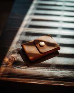 Portefeuille Minimaliste en Cuir Véritable Sans Coutures, Conception Monobloc, Blocage RFID, Étui Fin pour Cartes, Vente en Gros LSSW-0036 - Product Image 1