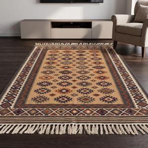 Tapis d'intérieur moderne en laine tissée à la main, couleur unie, antidérapant, à poils moyens, best-seller - Product Image 2