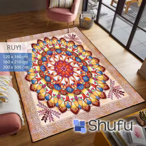 Tapis en polyester personnalisé Shufu moderne, écologique, antidérapant, lavable, pour nettoyage par aspiration, en matériau épais et lisse – Offre Spéciale - Product Image 3