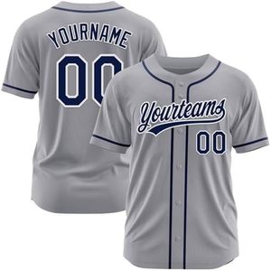 Maillots de baseball légers en polyester, tenues d'équipe professionnelles, logo d'équipe brodé personnalisé, unisexe, grandes tailles, manches courtes - Product Image 2