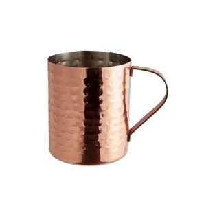 Copper <b>Mug</b> With Handle Hammered Finish <b>Vintage</b> Style Drink Cup Heat Resistant For Home Use Barware Party Drinkware - Product Image 1